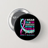 BRCA Awareness Ondersteuning voor borst- en eierst Ronde Button 5,7 Cm (Voorkant /achterkant)