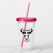 BRCA Previvor Conquer Tumbler Acryl Drinkbeker (Achterkant)