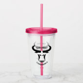 BRCA Previvor Conquer Tumbler Acryl Drinkbeker (Voorkant)