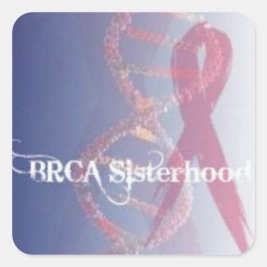BRCA SISTERHOOD kleine envelop afdichting, sticker (Voorkant)