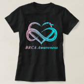 BRCA Warrior I'm Fine borstkanker Awareness T-shirt (Design voorkant)