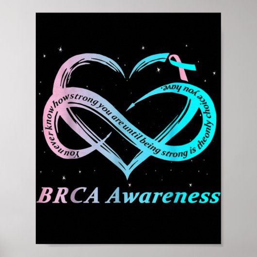 Brca Warrior Im Fine Breast Cancer Awareness  Poster (Voorkant)