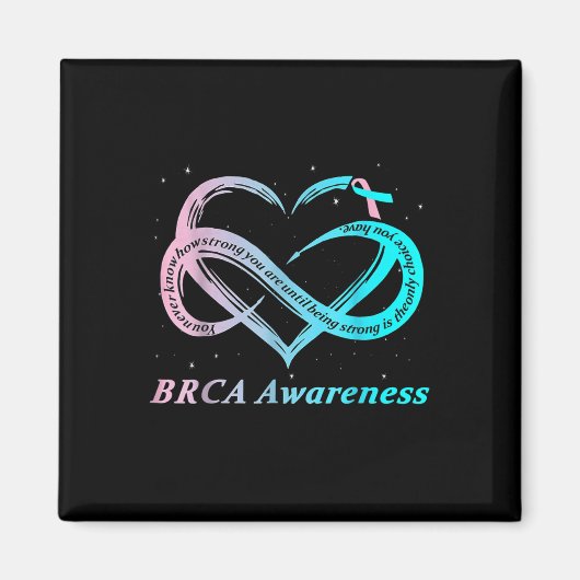 BRCA Warrior in het bewustzijn van borstkanker Magneet (Voorkant)