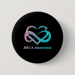 BRCA Warrior in het bewustzijn van borstkanker Ronde Button 5,7 Cm