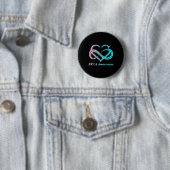 BRCA Warrior in het bewustzijn van borstkanker Ronde Button 5,7 Cm (In situ)