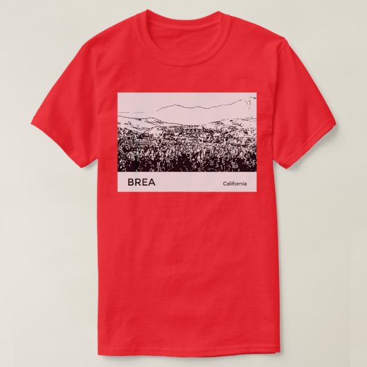Brea California T-shirt (Design voorkant)