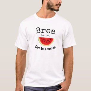Brea Californië "een in een meloen" shirt voor man