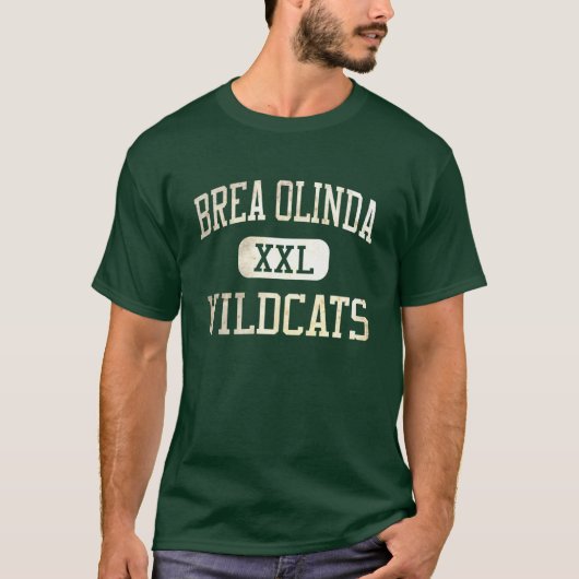 Brea Olinda Wildcats Athletics T-shirt (Voorkant)
