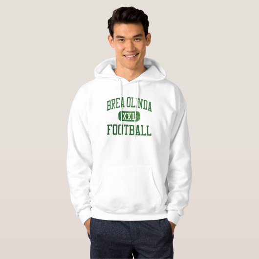 Brea Olinda Wildcats Football Hoodie (Voorkant volledig)