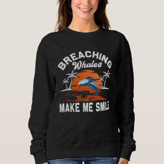Breaching Whales make me Smile Beluga Whale Trui