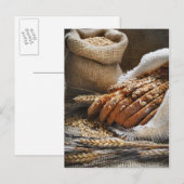 Bread And Wheat Ears Briefkaart (Voorkant / Achterkant)
