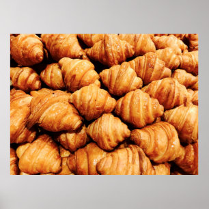Bread background / Bread is a stapel food prepared Poster