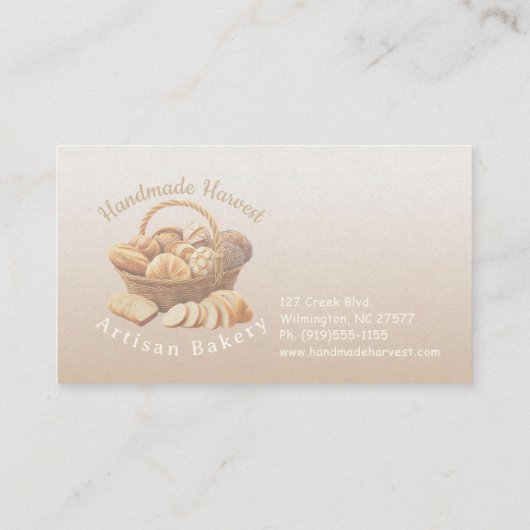 Bread Basket Visitekaartje (Achterkant)