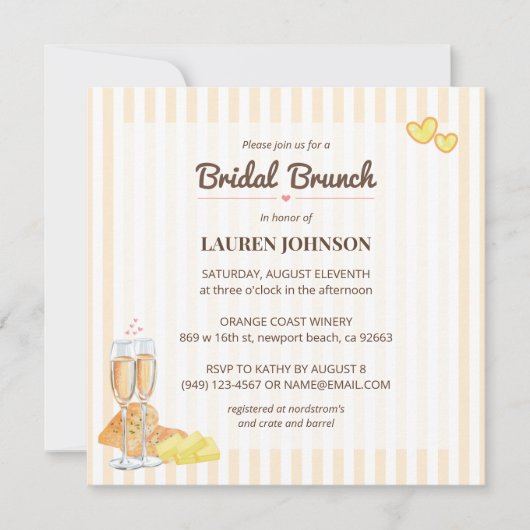 Bread Butter Theme Butter Together Bridal Brunch  Kaart (Voorkant)