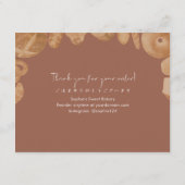 Bread Care Instructions Rustic Watercolor Bedankkaart (Achterkant)