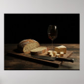 Bread, Cheese, and Wine Poster (Voorkant)