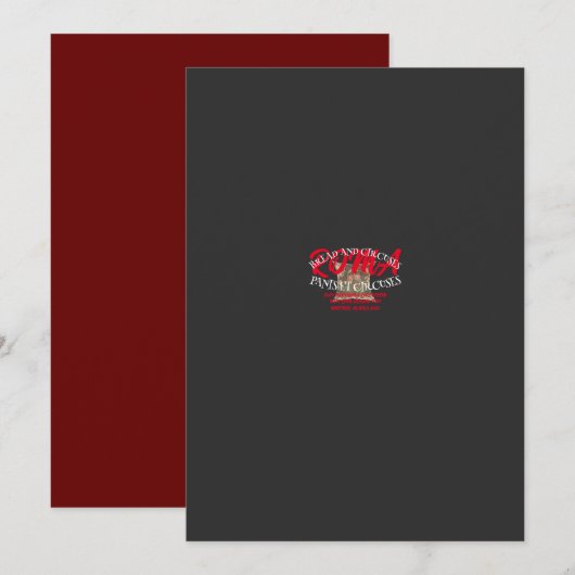 BREAD EN CIRCUSS ROMA WEST LINN OREGON KAART (Voorkant / Achterkant)