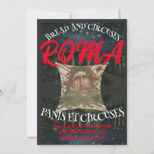 BREAD EN CIRCUSS ROMA WEST LINN OREGON KAART (Voorkant)