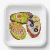 Bread for handmade. papieren bordje (Voorkant)