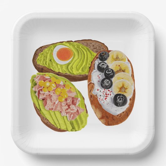 Bread for handmade. papieren bordje (Voorkant)