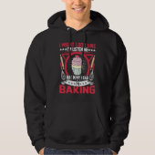 Bread Maker  but in My Head I'm Baking Cupcake Bak Hoodie (Voorkant)