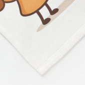 Bread of Love – Schattige en uniek Cartoon ontwerp Fleece Deken (Hoek)
