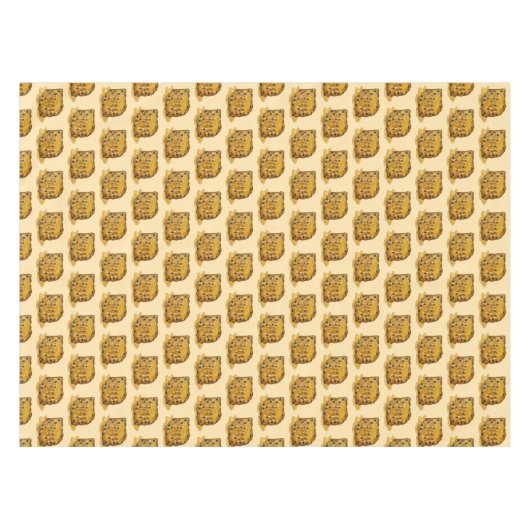 Bread Pudding Vanilla Sauce British Food Dessert Tafelkleed (Voorkant (Horizontaal))