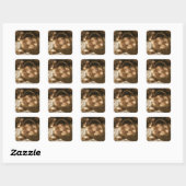 Bread Rolls Vierkante Sticker (Vel)