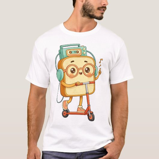 Bread Tony- cute scooter T-Shirt (Voorkant)