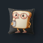 Bread Tony – Sparkling Break T-Shirt Kussen<br><div class="desc">This is my character, Bread Tony.
I share my daily moods through him.
Today feels light and playful — just a simple sparkling drink and a small moment of joy.</div>