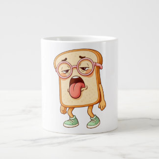 Bread Tony Tired Mood – Funny Bread T-Shirt Grote Koffiekop