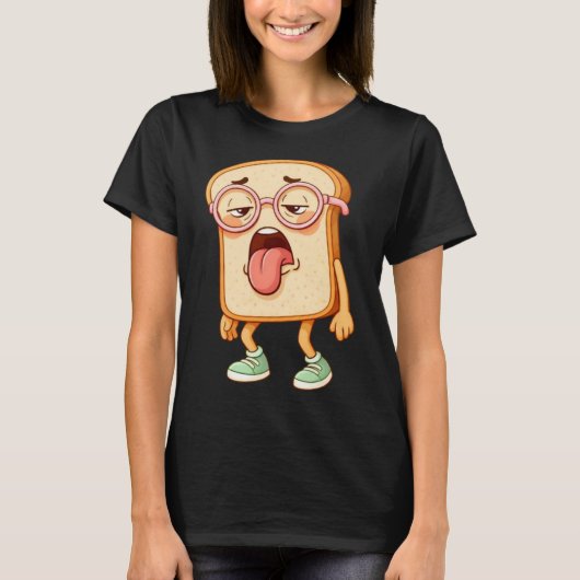 Bread Tony Tired Mood – Funny BreadT-Shirt T-shirt (Voorkant)
