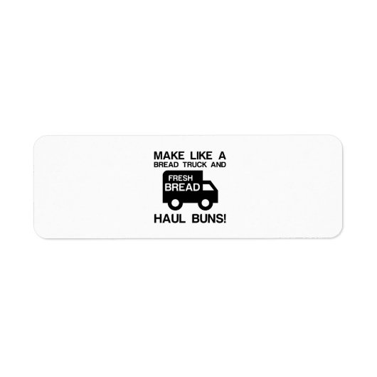 Bread Truck Haul Etiket (Voorkant)