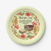 BREAD VAN LEVEN Happy Thanksgiving Christelijk Papieren Bordje (Voorkant)