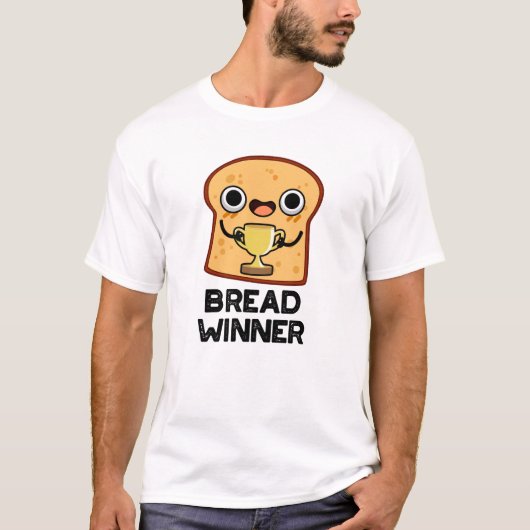 Bread Winner Funny Food Pun T-shirt (Voorkant)
