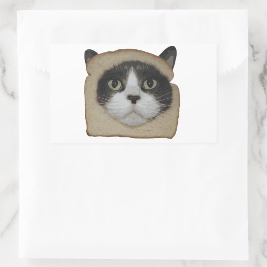 Breaded Inbrood Cat Breading Rechthoekige Sticker (Tas)
