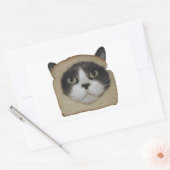 Breaded Inbrood Cat Breading Rechthoekige Sticker (Envelop)