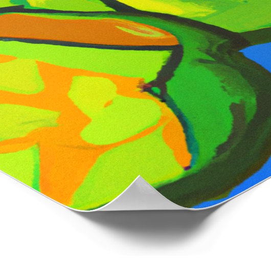 breadfruit breken - poster en digitale afdruk (Hoek)