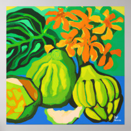breadfruit breken - poster en digitale afdruk