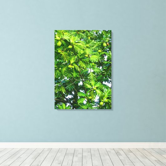 Breadfruitboom Canvas Afdruk (Insitu (Houten vloer))