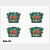 Breadloaf Wilderness Vermont Camping Rechthoekige Sticker (Vel)