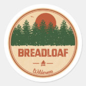 Breadloaf Wilderness Vermont Ronde Sticker (Voorkant)