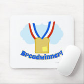 Breadwinnaar Medal Funny Employment Cartoon Muismat (Met muis)
