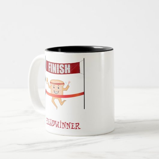 Breadwinnaar Tweekleurige Koffiemok (Voorkant links)