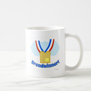 Breadwinnares Medal Funny Work Life Cartoon Koffiemok
