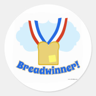 Breadwinner Medaille Ronde Sticker