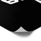 Bready for Action Funny Bread Pun Dark BG Poster (Hoek)