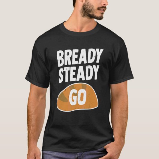 Bready steady Go-printer voor een leesapparaat T-shirt (Voorkant)