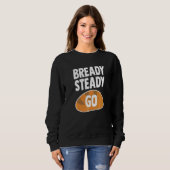 Bready steady Go-printer voor een leesapparaat Trui (Voorkant volledig)