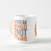Break Ankles Not Hearts Basketball Player Hooper S Koffiemok (Voorkant links)